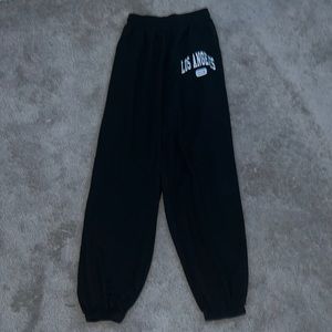 LA sweatpants! oversized! good for lounging! black! size S! barely worn!